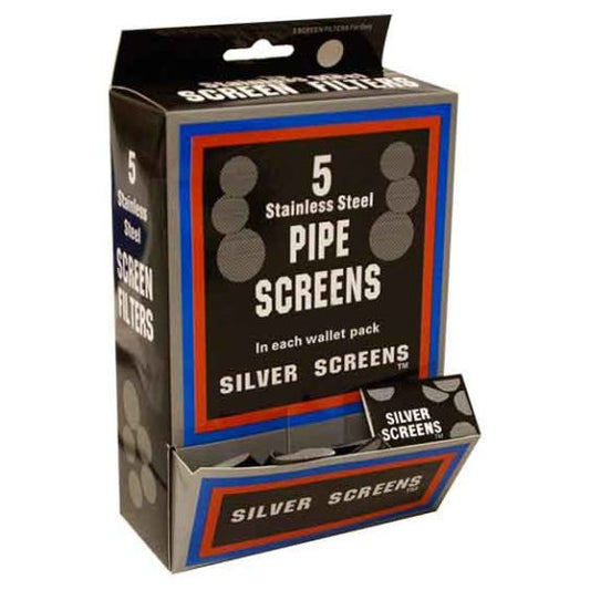 Silver Pipe Screens 5ct Packets