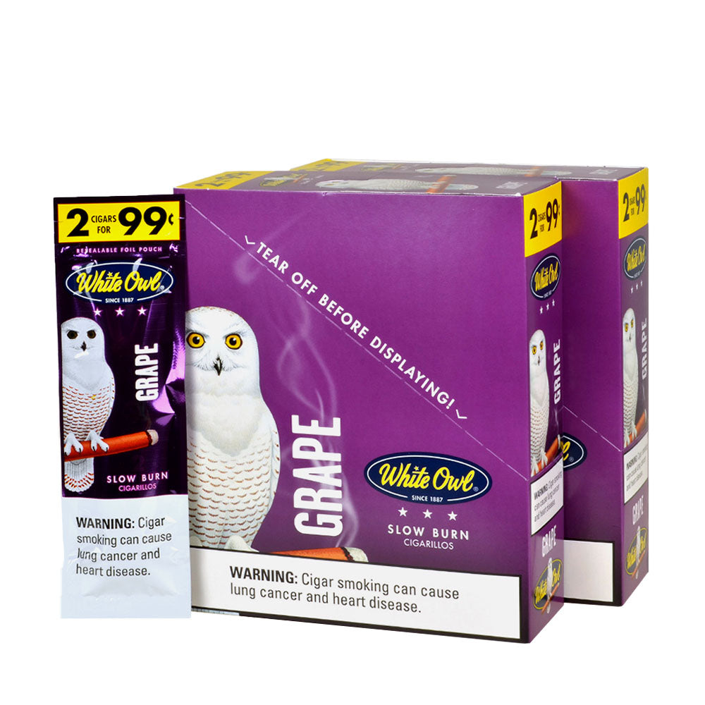 White Owl Grape Cigarillos - 2 Pack