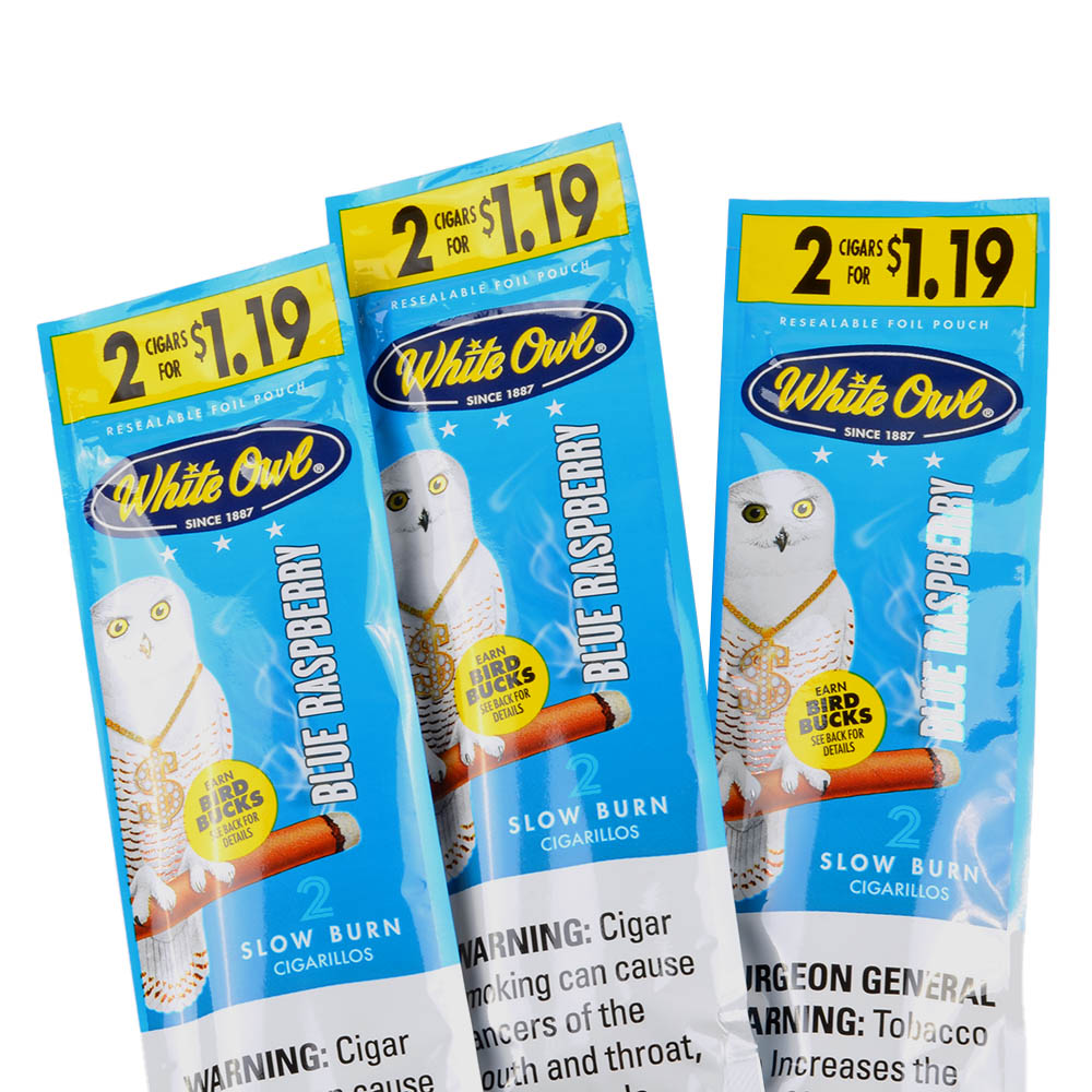 White Owl Blue Raspberry Cigarillos - 2 Pack