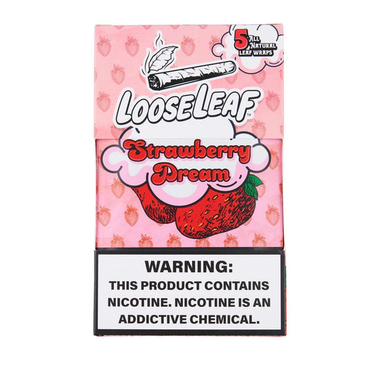LooseLeaf Blunt Wraps - Strawberry Dream - 5 Pack